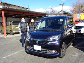 本日はソリオバンディットのご納車おめでとうございます。